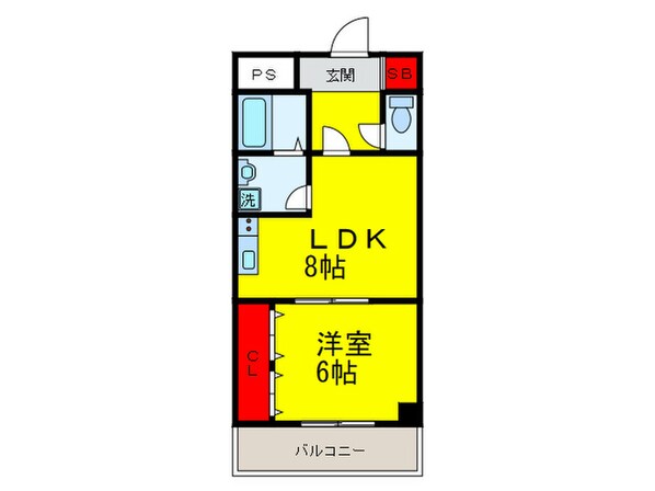 ラ・ポ－エあきの物件間取画像